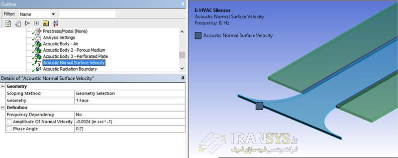 شبیه‌سازی آکوستیکی صداخفه‌کن (Silencer)