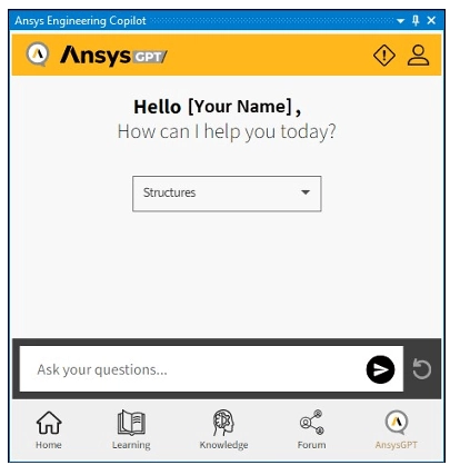 مرکز Ansys Engineering Copilot™ برای آموزش و پشتیبانی